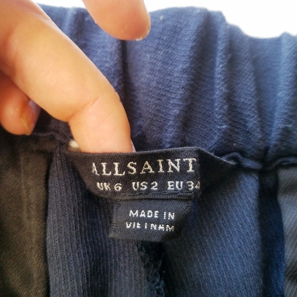 🌸 All Saints | Aleida Trouser, Navy size 2 - Picture 6 of 12